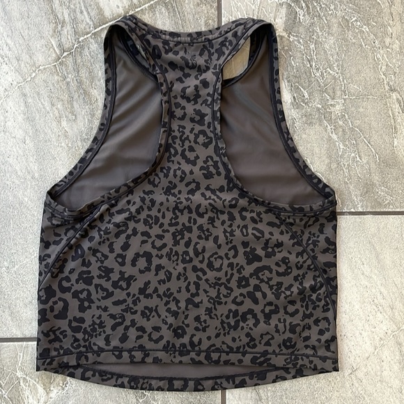 🖤 Athleta Lot Bundle 2 Crop Tanks / Bra Top size Small / Medium Black Leopard - Picture 9 of 14